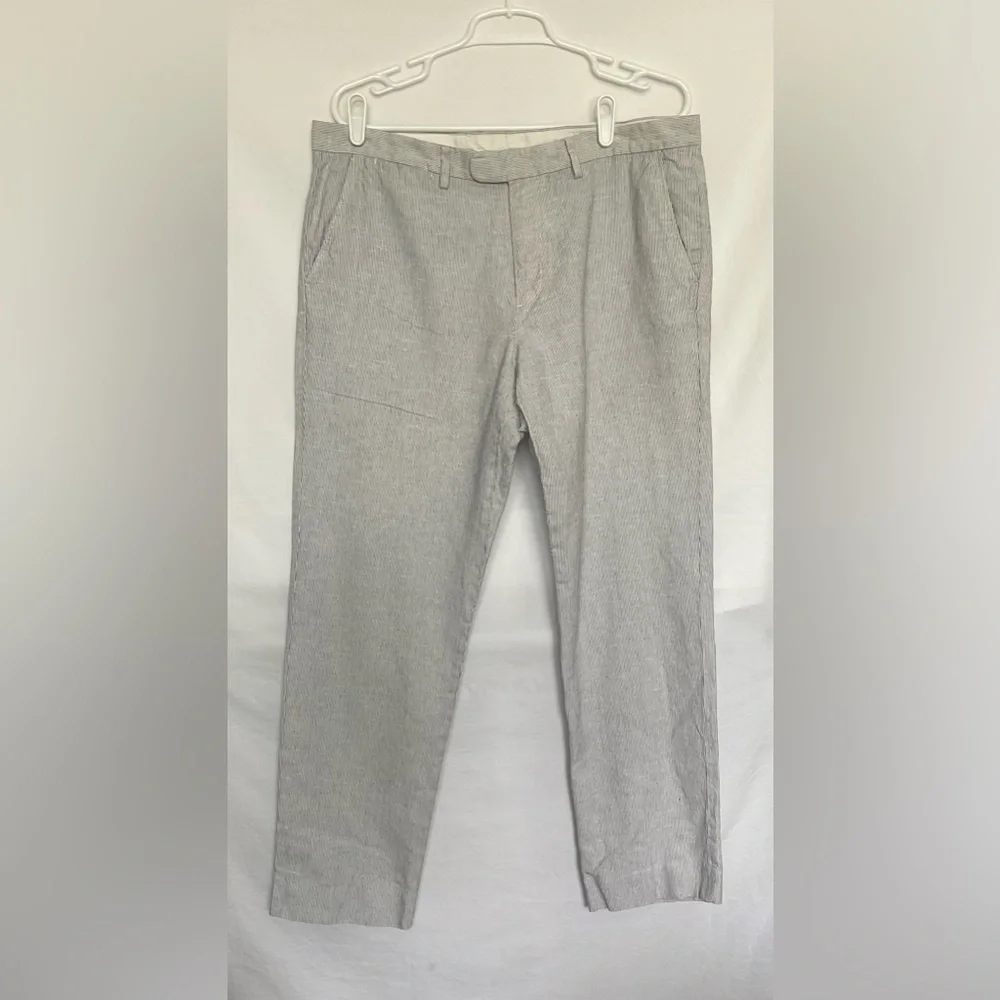 J. Crew Gray Slim-Fit Dress Pants